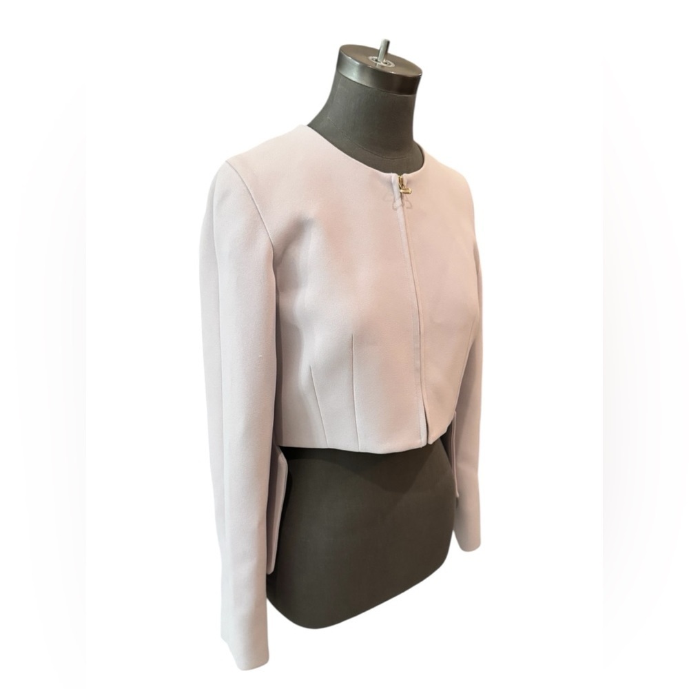 Derek Lam 10 Crosby Lilac High Low Zip Jacket Size 6 - Picture 4 of 16
